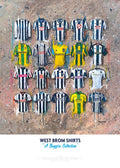 West Brom FC Shirts - A2 Signed Limited Edition Prints collectible from Terry Kneeshaw Art