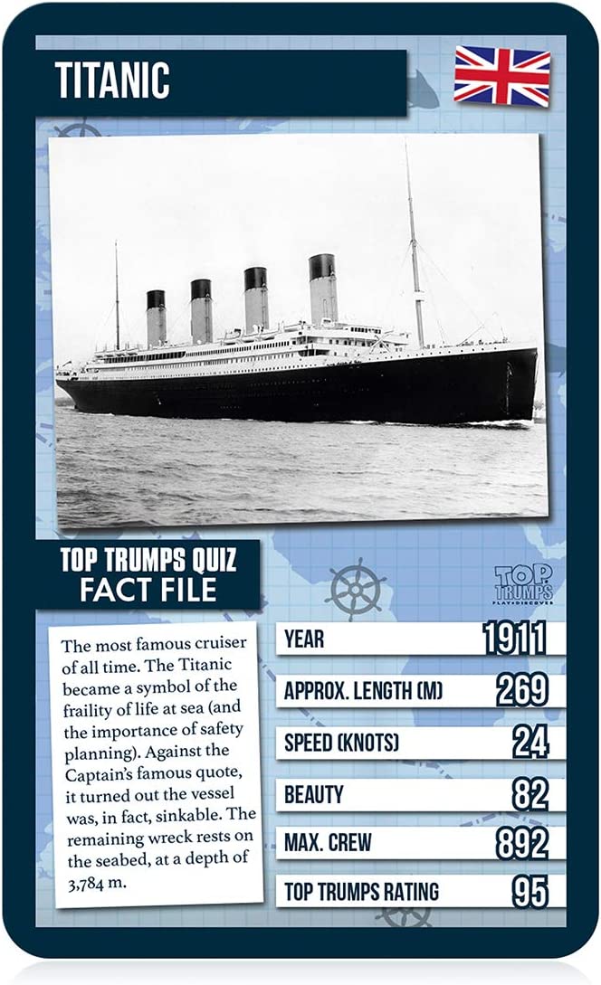 Top Trumps Classics World Famous Ships