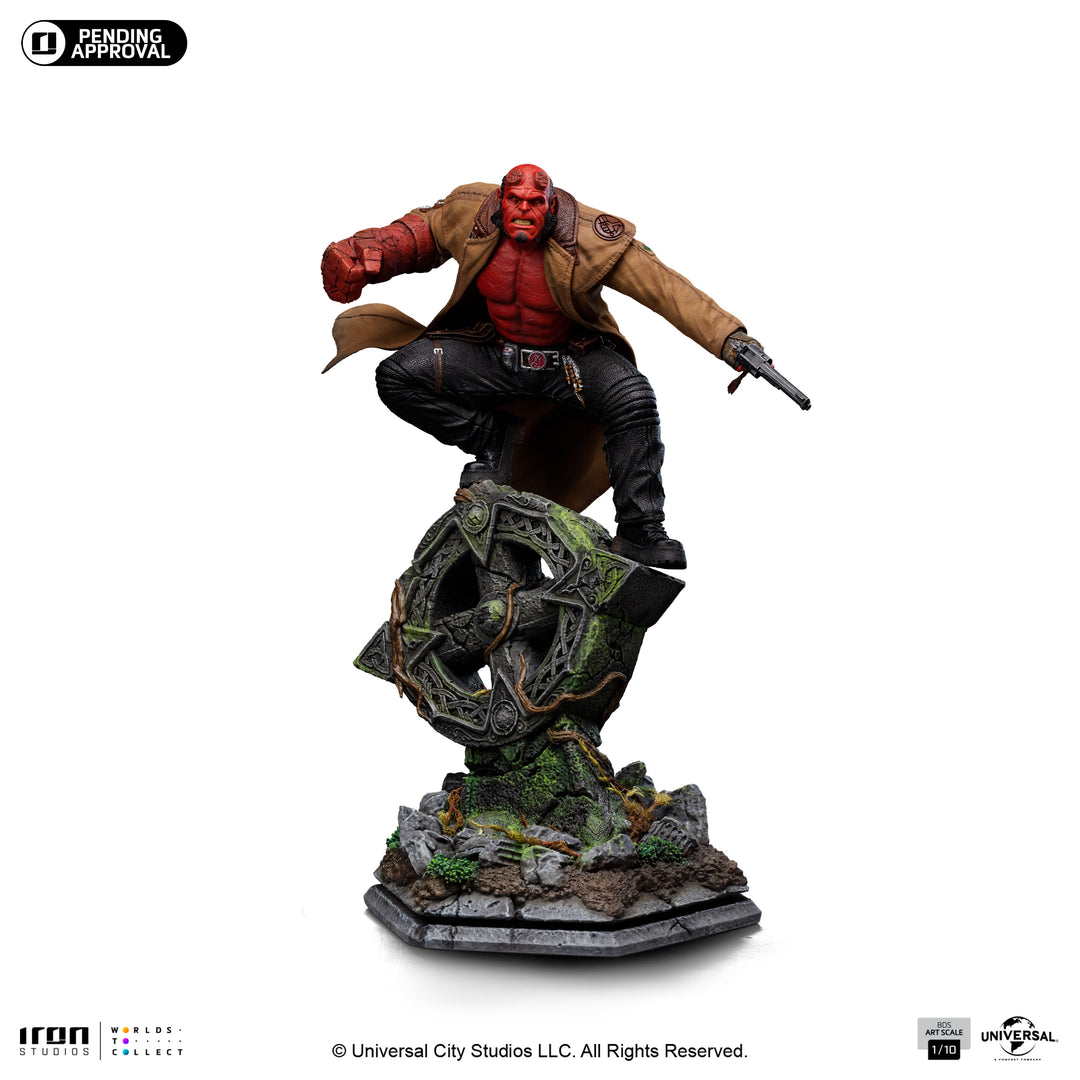 Iron Studios Hellboy II: The Golden Army Battle Diorama Series Hellboy 1/10 Art Scale Limited Edition Statue