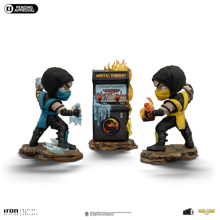 Iron Studios Mortal Kombat Scorpion vs Subzero MiniCo Arcade Set