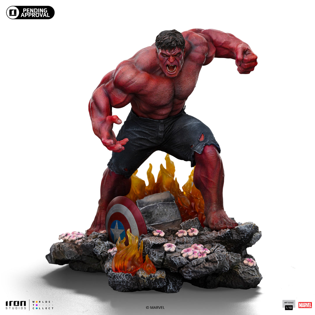 Iron Studios Marvel Captain America Brave New World Red Hulk 1/10 Scale Limited Edition Statue