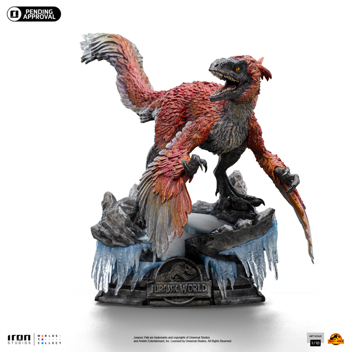 Iron Studios Jurassic World Dominion Pyroraptor 1/10 Art Scale Limited Edition Statue