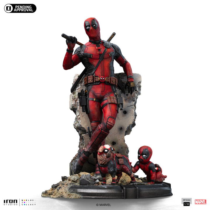 Iron Studios Deadpool & Wolverine Deadpool 1/10 Art Scale Limited Edition Statue