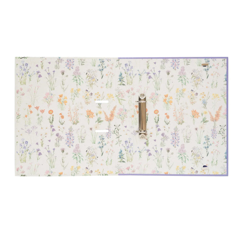 Wild Flowers 2 Ring Binder side angle
