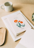 Wild Flowers Pack of 3 A5 Notebooks close up detail