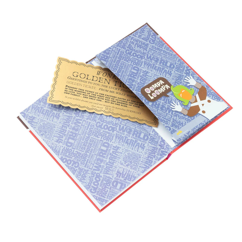 Willy Wonka A5 Notebook With Wonka Bar Gift Box side angle