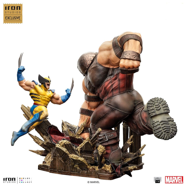 Iron Studios Marvel X-Men 1/10 Scale Wolverine vs Juggernaut Limited Edition Statue Exclusive