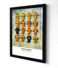 Wolves FC Shirts - A2 Signed Limited Edition Prints, side angle