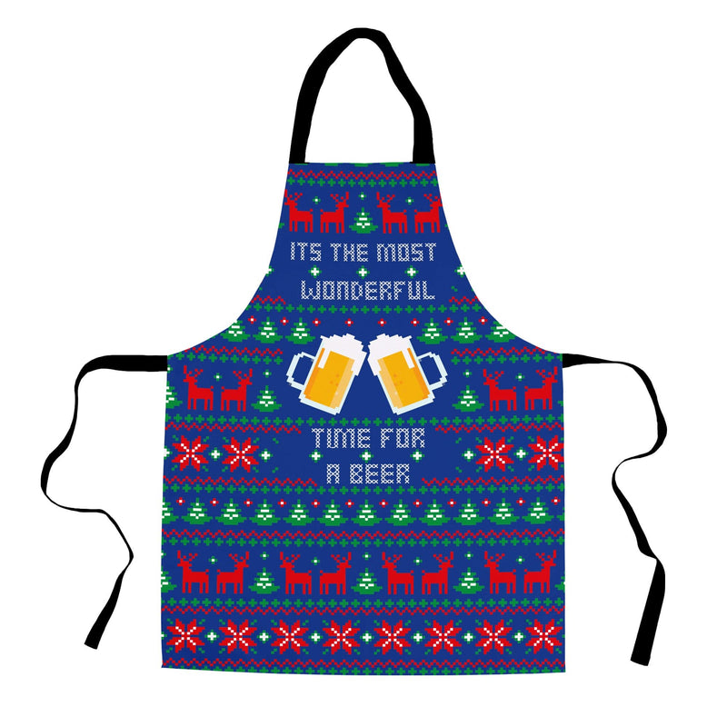 The Most Wonderful Time for a Beer - Adult Apron collectible from https://britishmade.gifts/