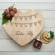 Personalised World's Best Mum Bunting Heart Cheese Board