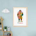 Personalised Watercolour Chimpanzee Football Print