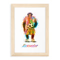 Personalised Watercolour Chimpanzee Football Print