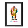 Personalised Watercolour Chimpanzee Football Print