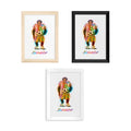Personalised Watercolour Chimpanzee Football Print