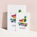 Personalised Watercolour Duck Skateboarding Print