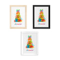 Personalised Watercolour Rabbit Meditation Print