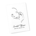 Personalised Line Art Relaxed Baby Print