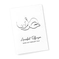Personalised Line Art Sleeping Baby Print
