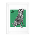 Personalised Pet Portrait Sketch Print