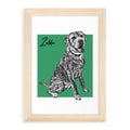 Personalised Pet Portrait Sketch Print