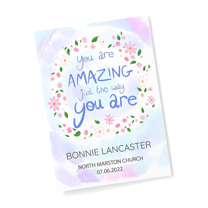 Personalised Just The Way You Are Framed Print