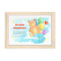 Personalised Teddy Bear Balloon Framed Print