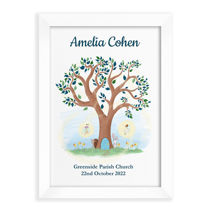 Personalised Fairy Tree Framed Print