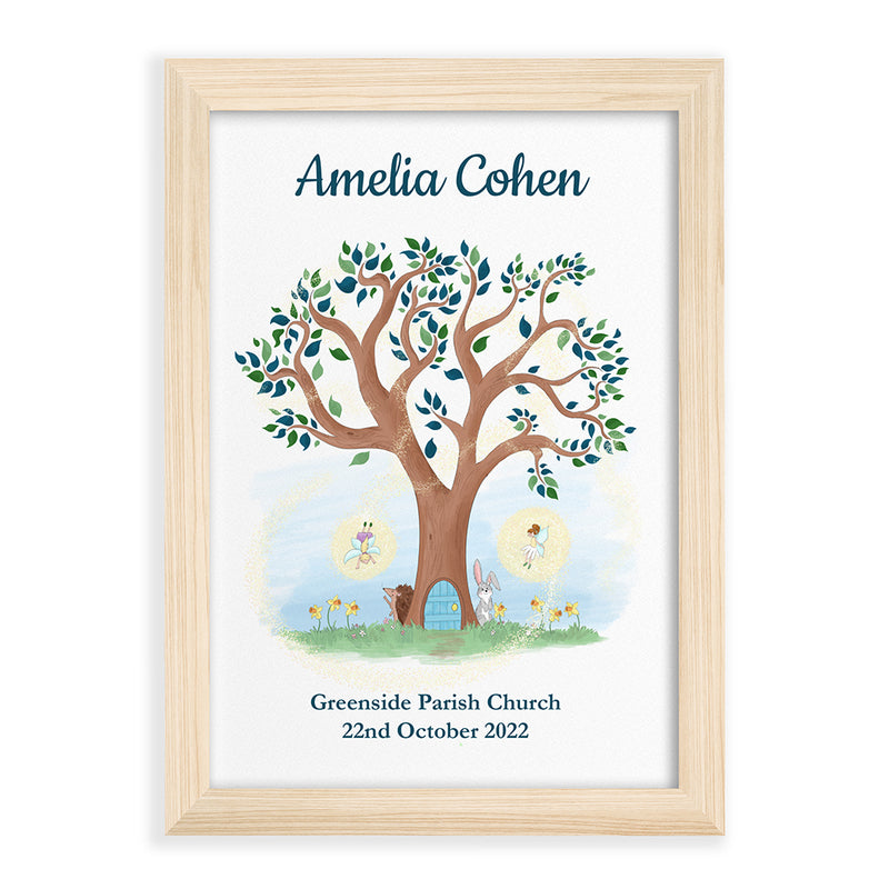 Personalised Fairy Tree Framed Print