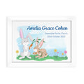 Personalised Spring Bunny Framed Print