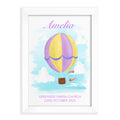 Personalised Hot Air Balloon Framed Print