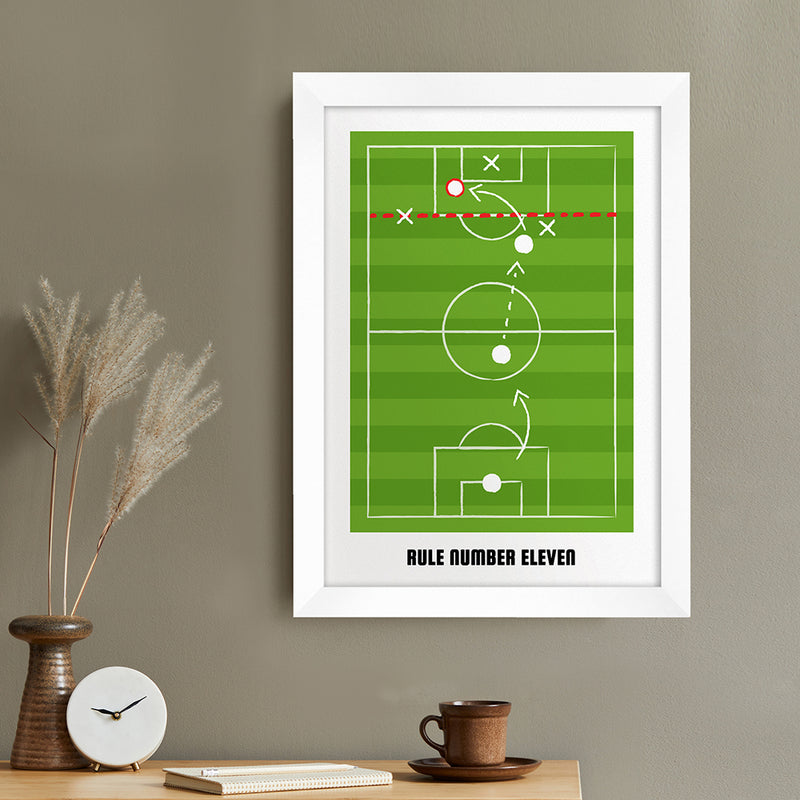Personalised Offside Rule Wall Print