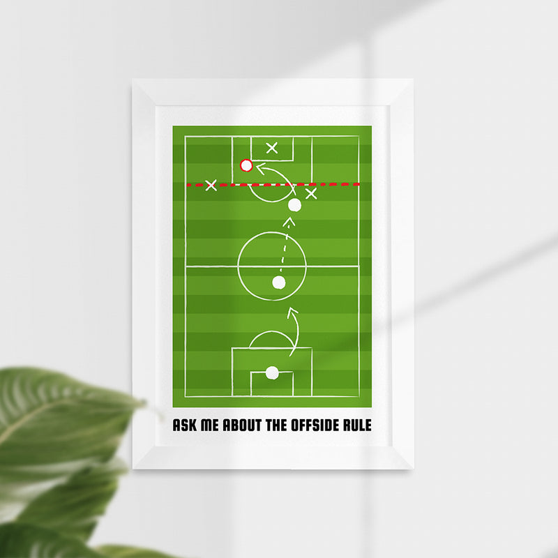 Personalised Offside Rule Wall Print
