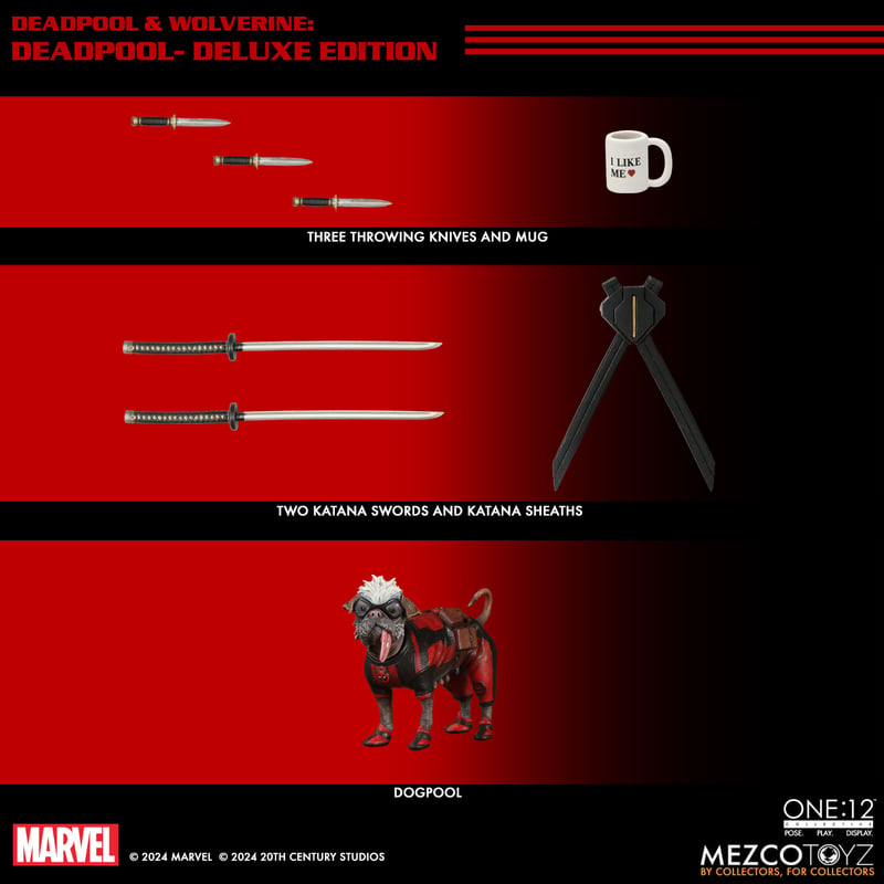 Deadpool & Wolverine One:12 Collective Deadpool and Dogpool Action Figure