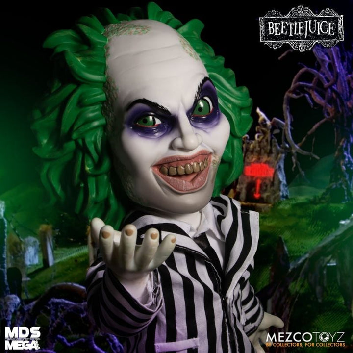 Beetlejuice 15" Megascale Mezco Designer Series Talking Figure