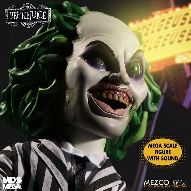 Beetlejuice 15" Megascale Mezco Designer Series Talking Figure