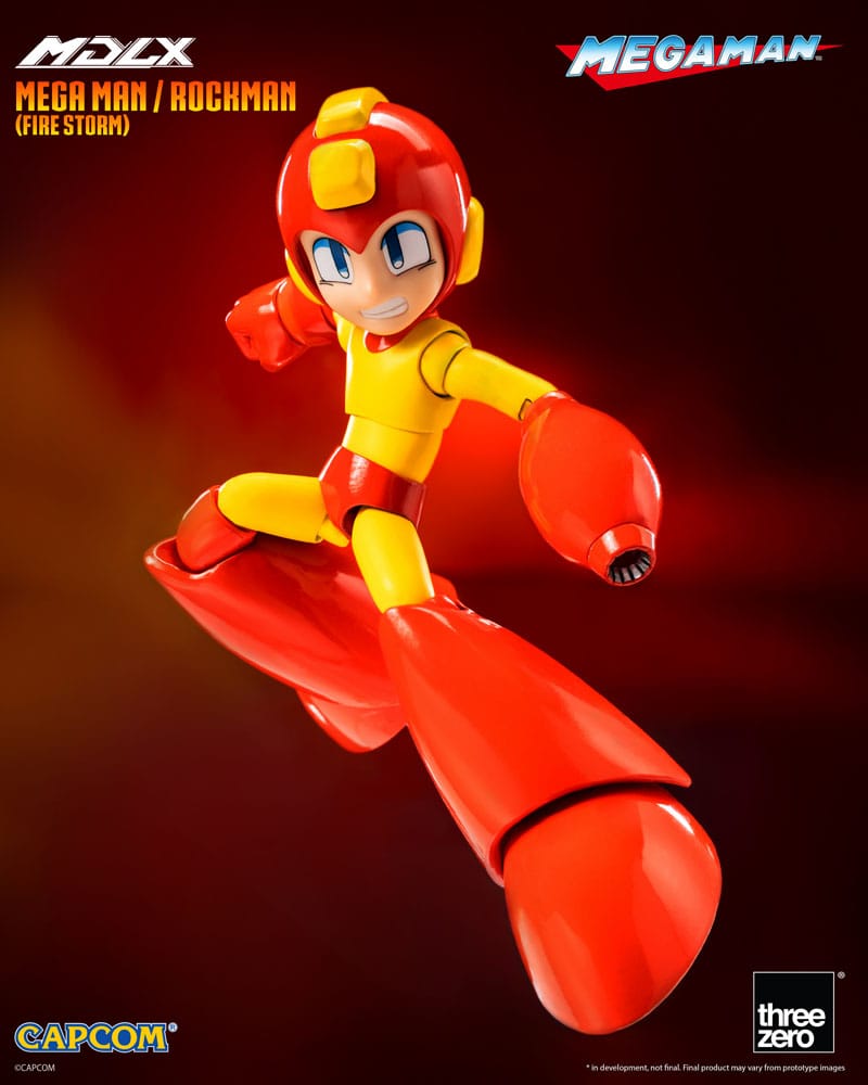 ThreeZero MDLX MegaMan Fire Storm 4" Scale Action Figure