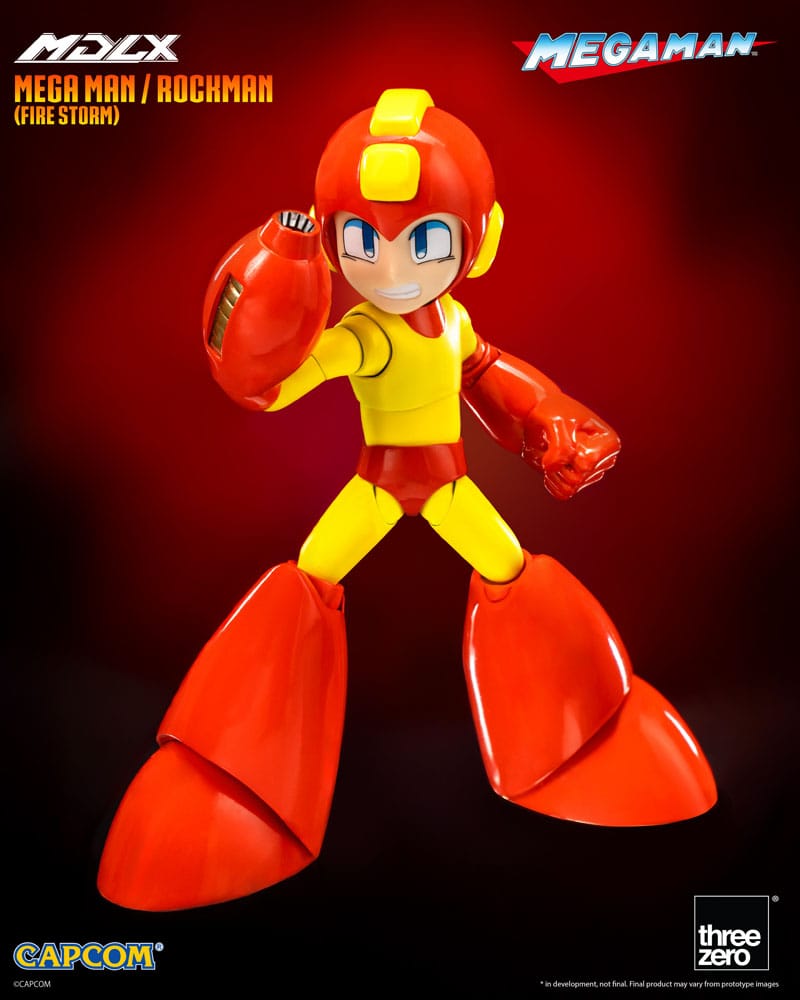 ThreeZero MDLX MegaMan Fire Storm 4" Scale Action Figure