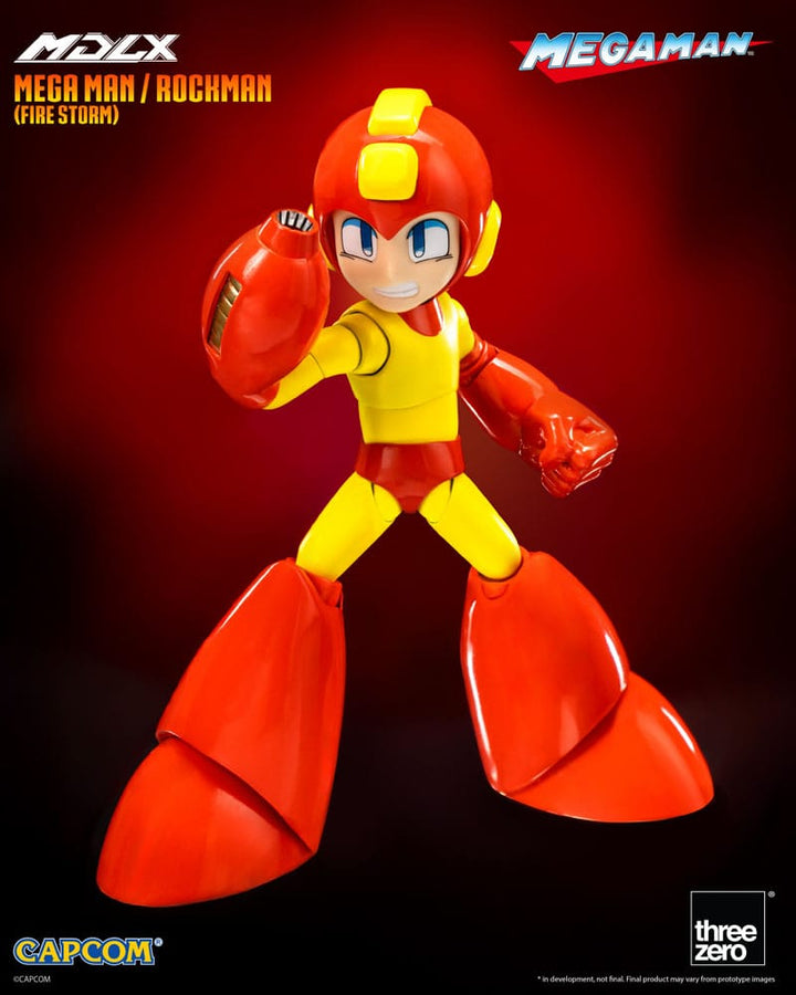 ThreeZero MDLX MegaMan Fire Storm 4" Scale Action Figure