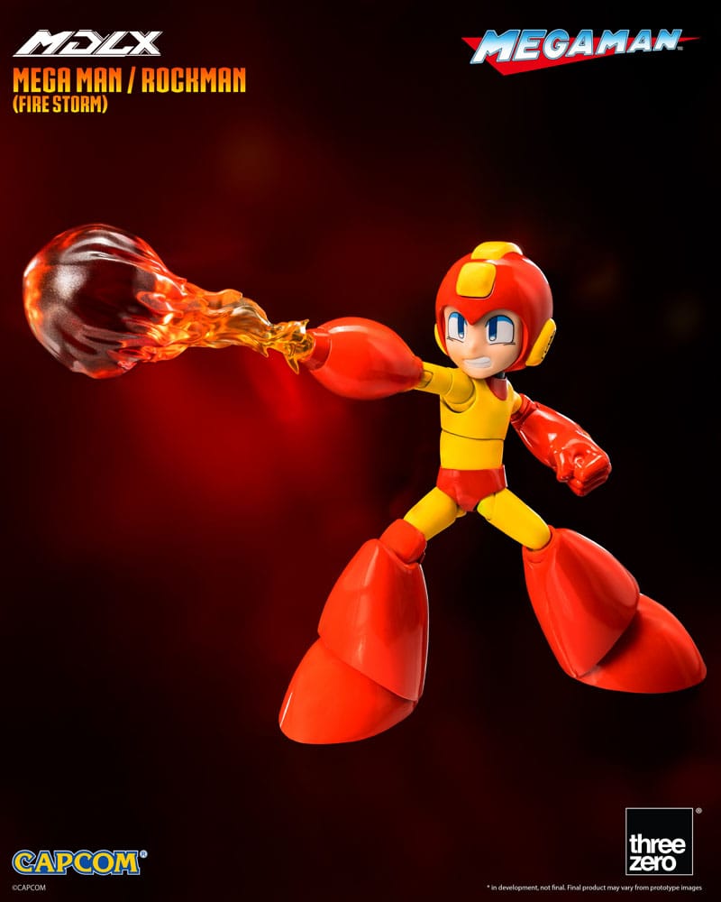ThreeZero MDLX MegaMan Fire Storm 4" Scale Action Figure