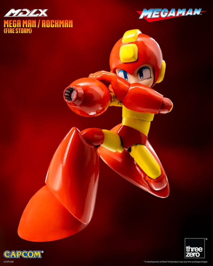 ThreeZero MDLX MegaMan Fire Storm 4" Scale Action Figure