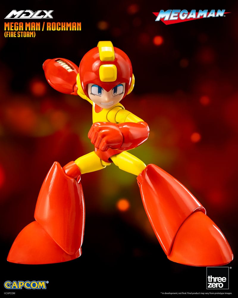 ThreeZero MDLX MegaMan Fire Storm 4" Scale Action Figure