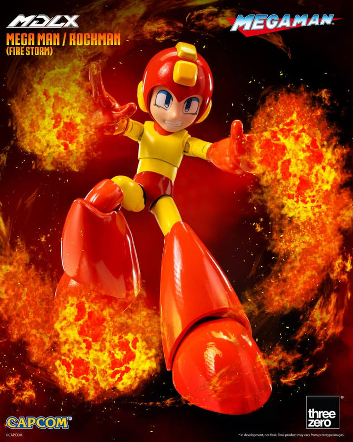 ThreeZero MDLX MegaMan Fire Storm 4" Scale Action Figure