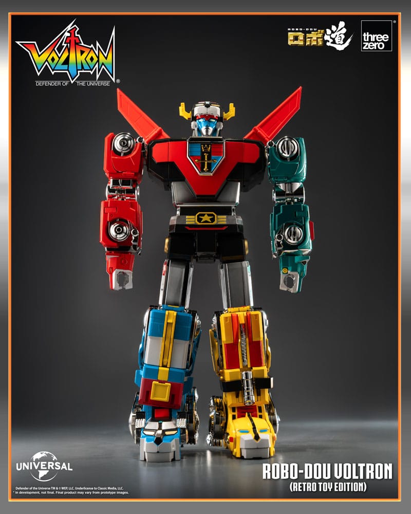 Voltron Retro Toy Edition Robo Dou Action Figure Voltron Defender of the Universe 27 cm