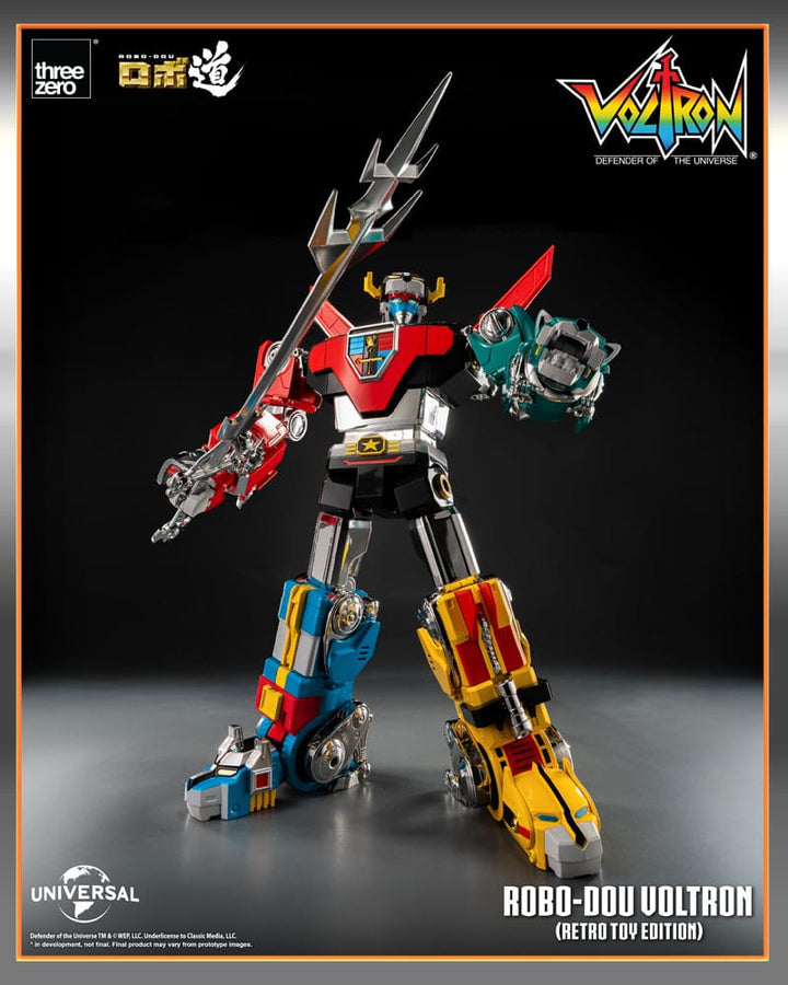 Voltron Retro Toy Edition Robo Dou Action Figure Voltron Defender of the Universe 27 cm