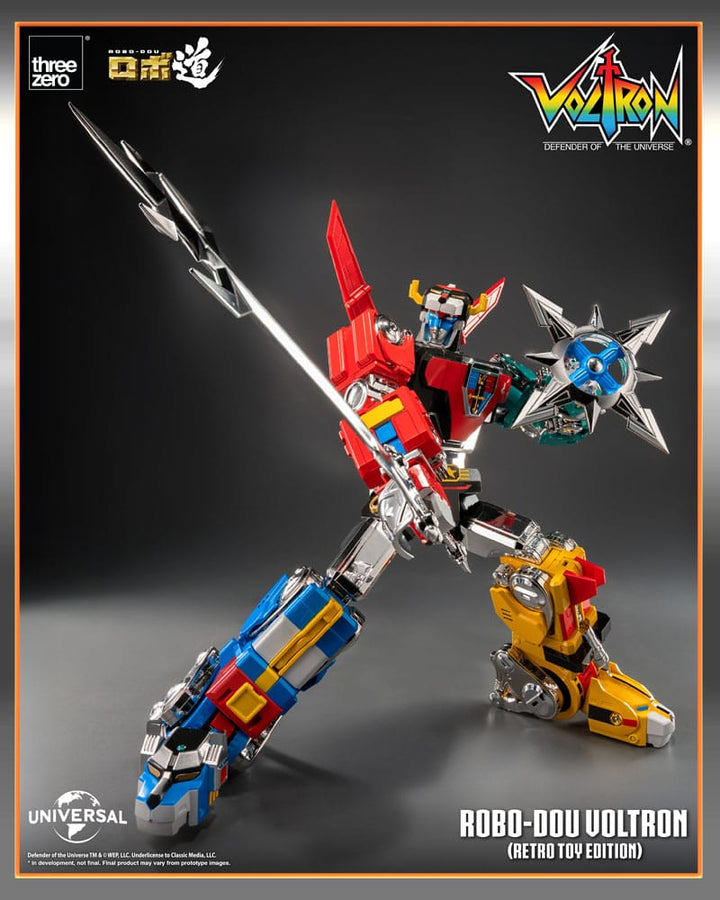 Voltron Retro Toy Edition Robo Dou Action Figure Voltron Defender of the Universe 27 cm