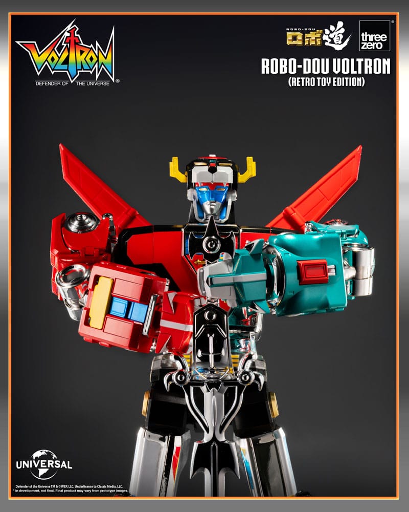 Voltron Retro Toy Edition Robo Dou Action Figure Voltron Defender of the Universe 27 cm