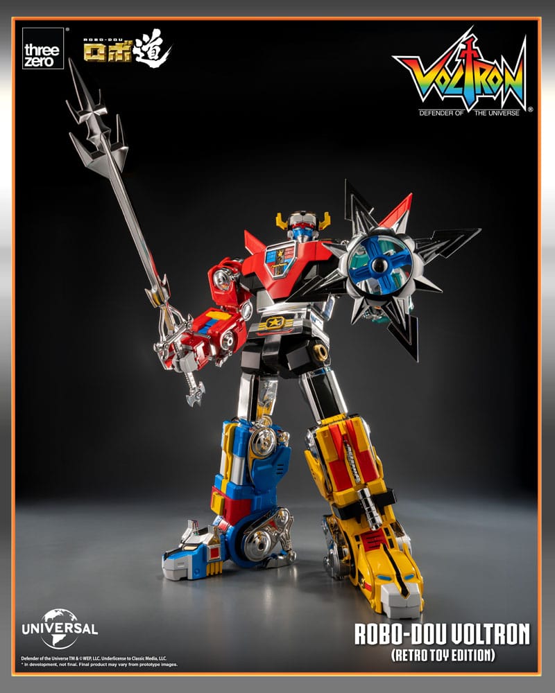 Voltron Retro Toy Edition Robo Dou Action Figure Voltron Defender of the Universe 27 cm