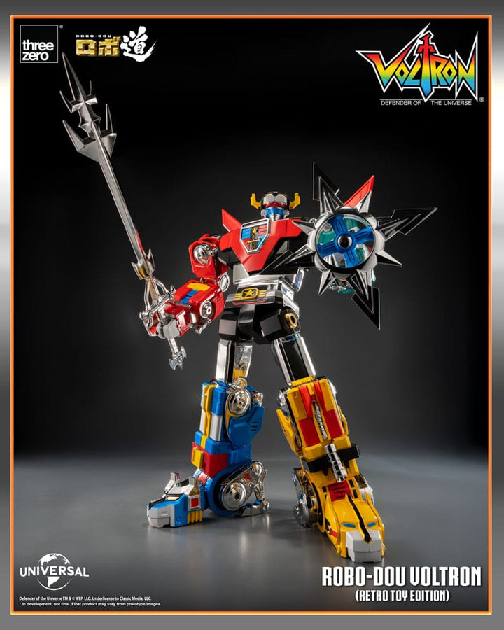 Voltron Retro Toy Edition Robo Dou Action Figure Voltron Defender of the Universe 27 cm