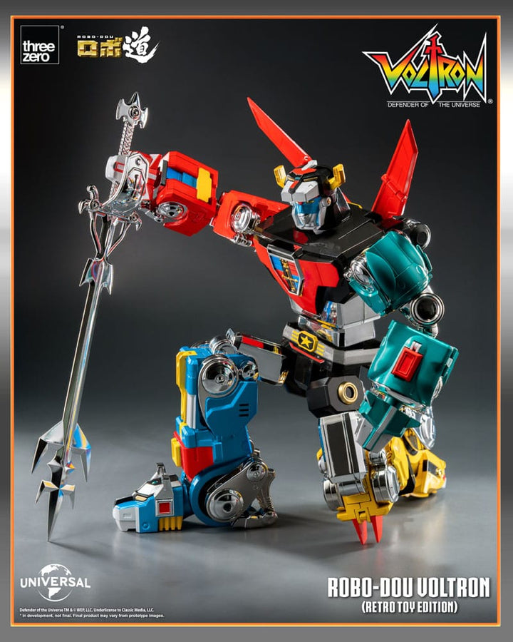 Voltron Retro Toy Edition Robo Dou Action Figure Voltron Defender of the Universe 27 cm