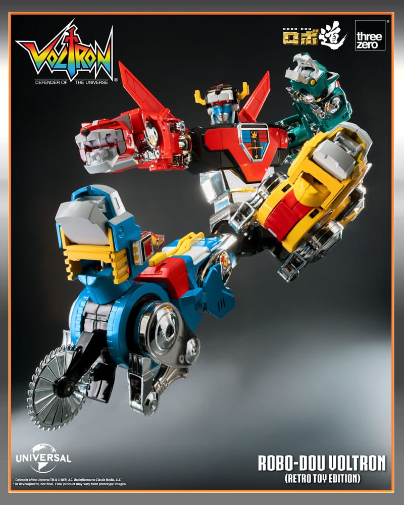 Voltron Retro Toy Edition Robo Dou Action Figure Voltron Defender of the Universe 27 cm